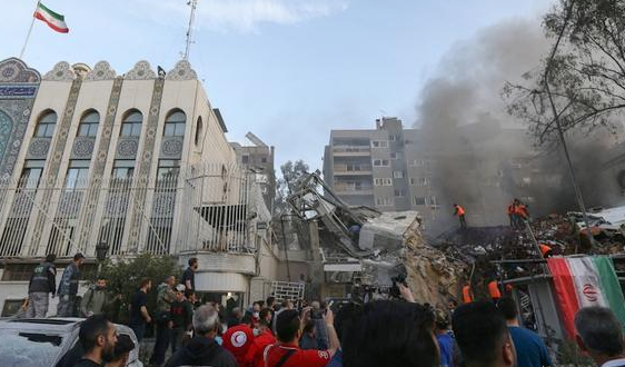 美俄回应伊朗驻叙利亚使馆建筑遭袭 以色列方面表示不会对相关袭击报道置评