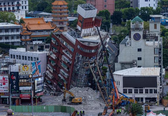 台湾强震后花莲被抬升45厘米 岛内已发生逾800起大大小小的余震
